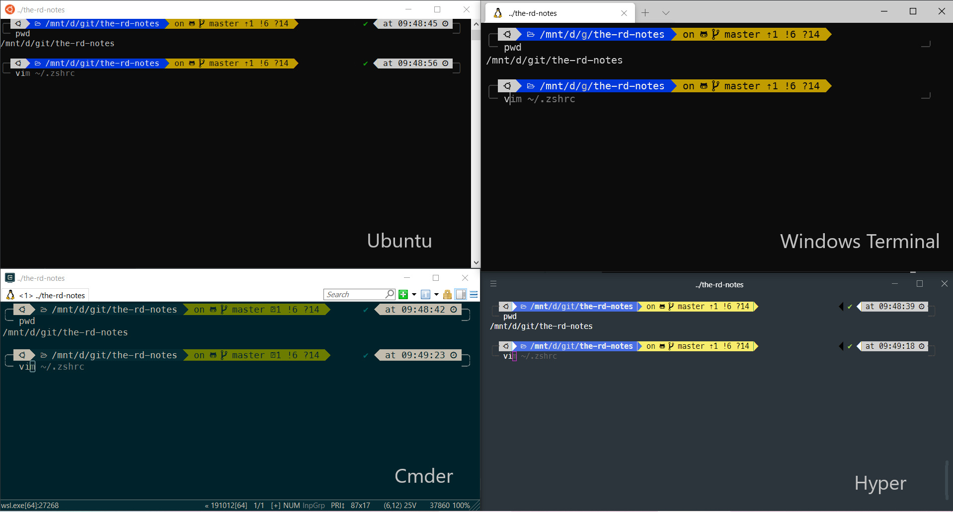 All terminals