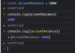 Log variables name
